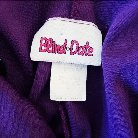 Y2K 90s Vintage little purple slip dress - Picture 6 of 8
